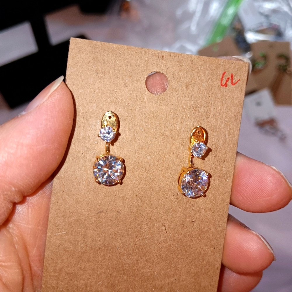 NWOT - Elegant Gold and Silver Earrings